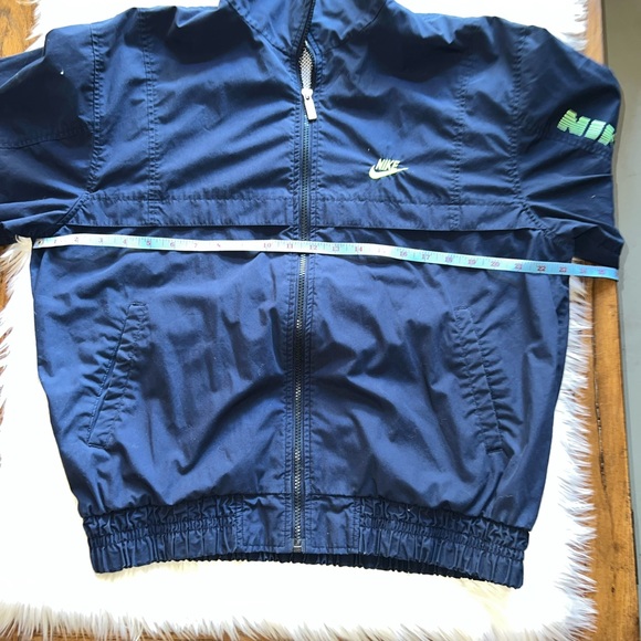 Retro Y2K Nike EEL Korean Pullover Running Windbreaker Women’s Small Blue - Picture 9 of 11